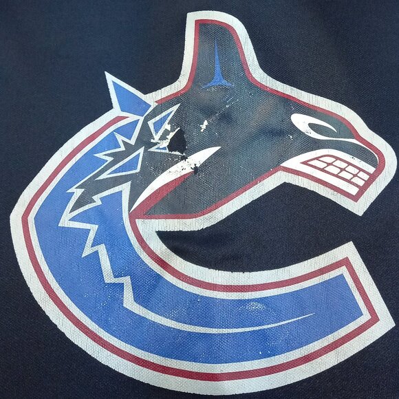 Vintage 90s CCM Vancouver Canucks Orca NHL Hockey Jersey Mens M - Picture 4 of 7